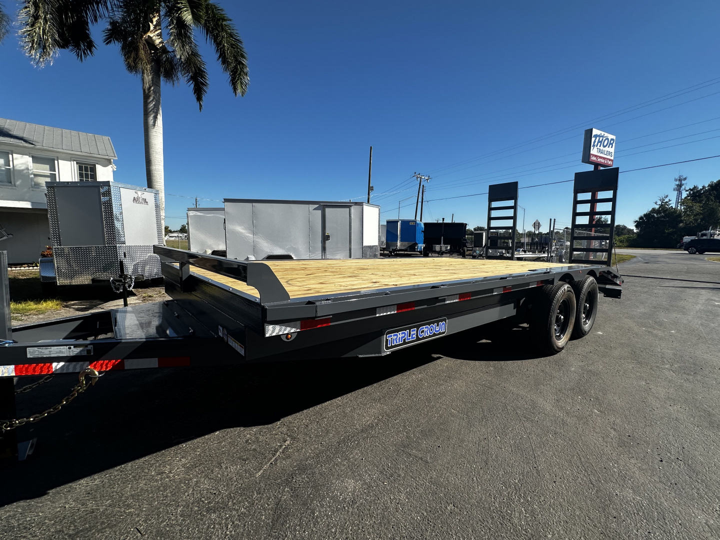 New 2026 Triple Crown Trailers 8X20 14K DECKOVER WOOD DECK -  TO Equipment Trailer