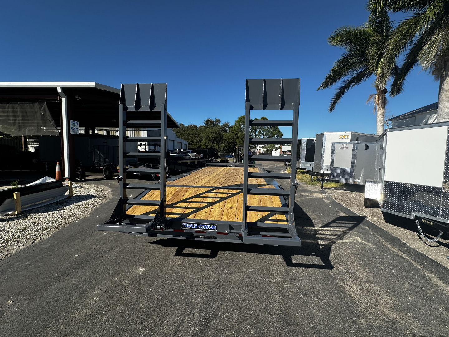 New 2026 Triple Crown Trailers 8X20 14K DECKOVER WOOD DECK -  TO Equipment Trailer