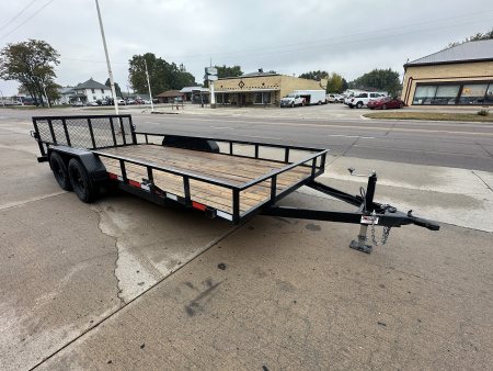 New 2025 KL Trailers 83X18 Tandem Utility Trailer DEMO UNIT