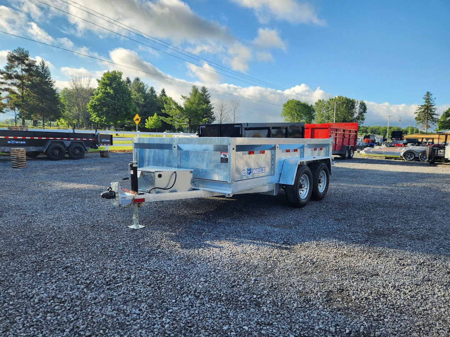 New 2026 BWISE DT12 81.5x12 12K Tandem Axle Dump Trailer