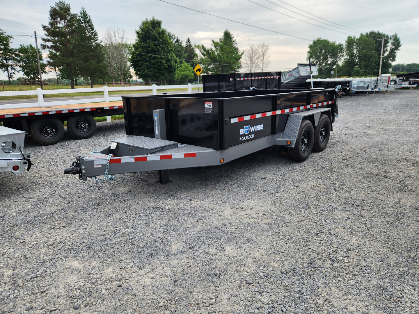 New 2026 BWISE DLP15 82x14 15K Tandem Axle Dump Trailer