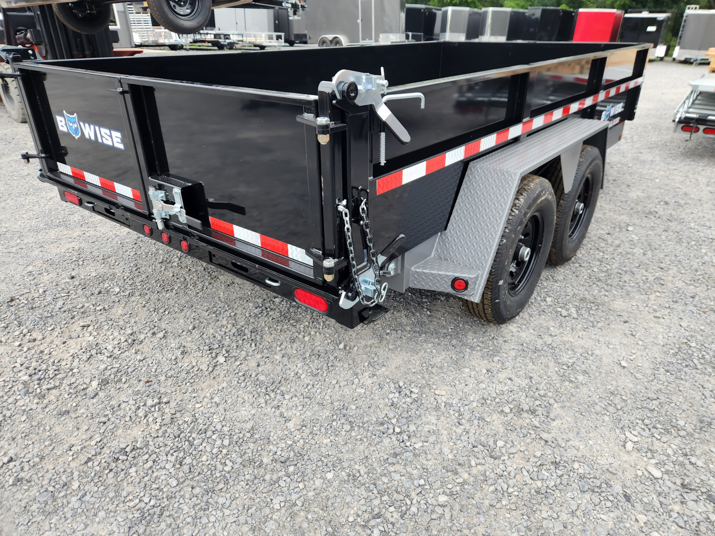 New 2026 BWISE DLP15 82x14 15K Tandem Axle Dump Trailer