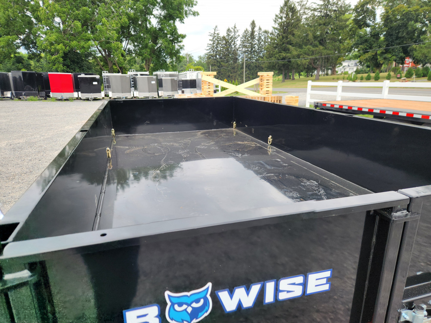 New 2026 BWISE DLP15 82x14 15K Tandem Axle Dump Trailer