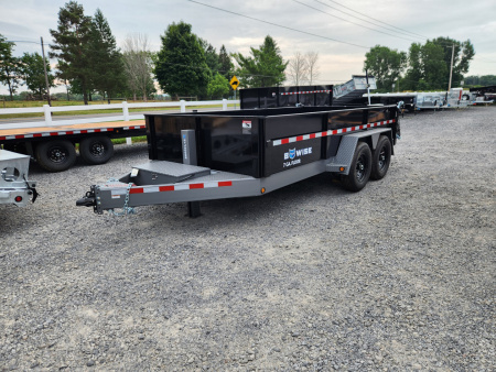 New 2026 BWISE DLP15 82x14 15K Tandem Axle Dump Trailer