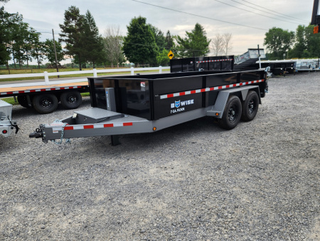 New 2026 BWISE DLP15 82x14 15K Tandem Axle Dump Trailer