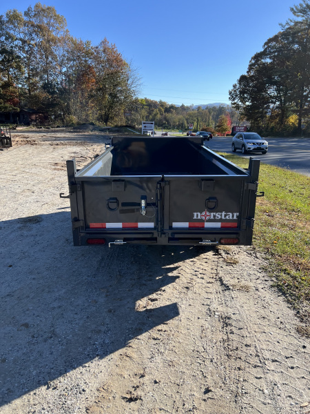 New 2026 Norstar DCB6010031 Dump Trailer / 5X10 / Single 3500# Electric Brake Axle / Slide In Ramps / Tarp / Barn Door Rear Gates
