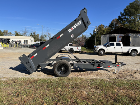 New 2026 Norstar DCB6010031 Dump Trailer / 5X10 / Single 3500# Electric Brake Axle / Slide In Ramps / Tarp / Barn Door Rear Gates