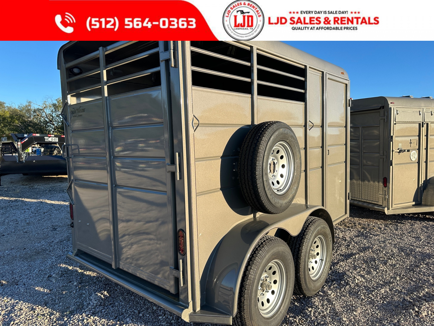New 2026 Calico 6'X13'X7' 2 Horse Trailer