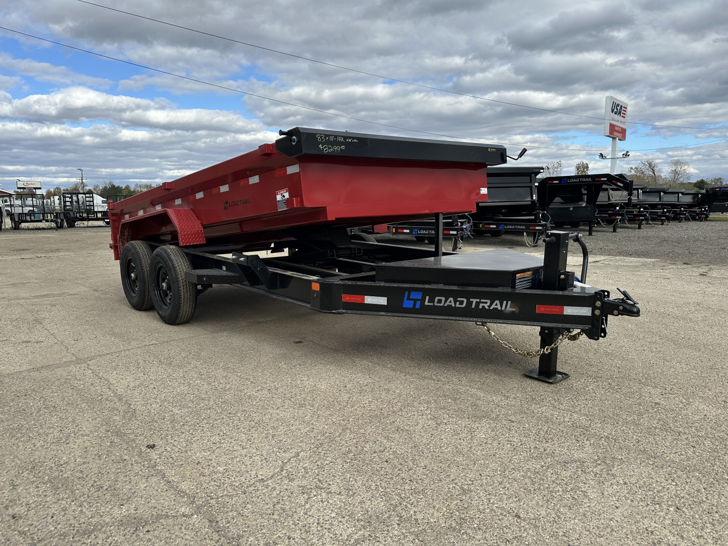 New YEAR END SALE !!! 2026 Load Trail 83x14 Tandem Axle 14K w/18" Sides Dump Trailer