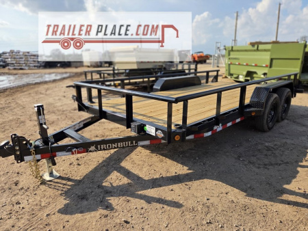 New 2026 IRON BULL 83 X16' 10K ETB EQUIPMENT TRAILER W/ SLIDE IN RAMP