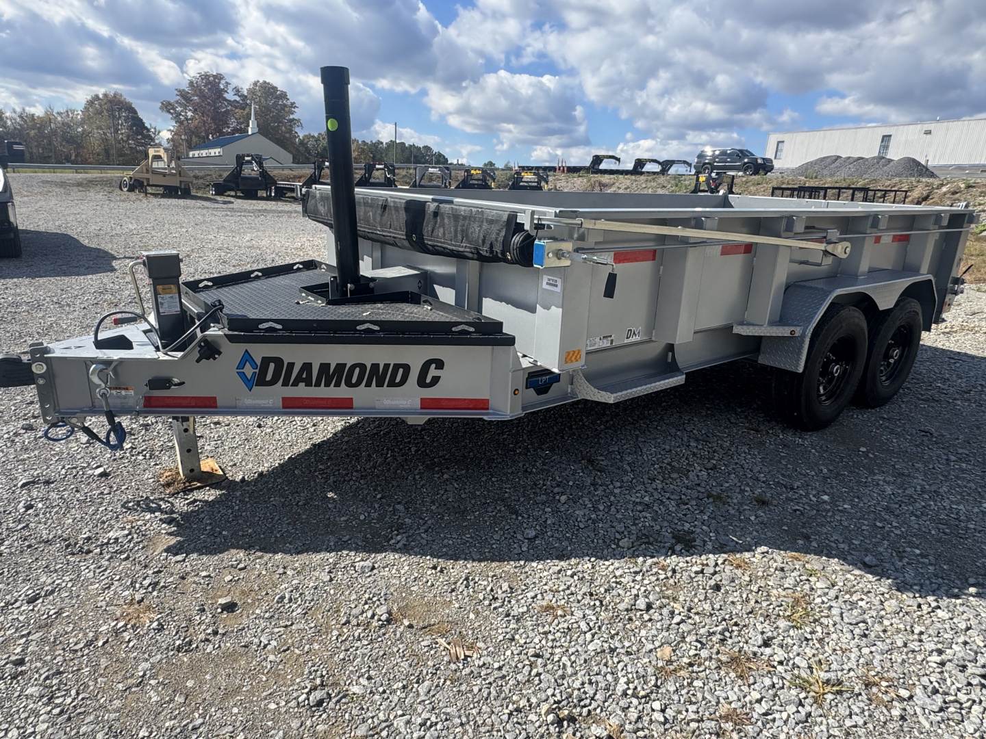 New 2026 Diamond C LPT 207 14’ Dump Trailer, TWO SPEED JACK, 15.4 GVWR