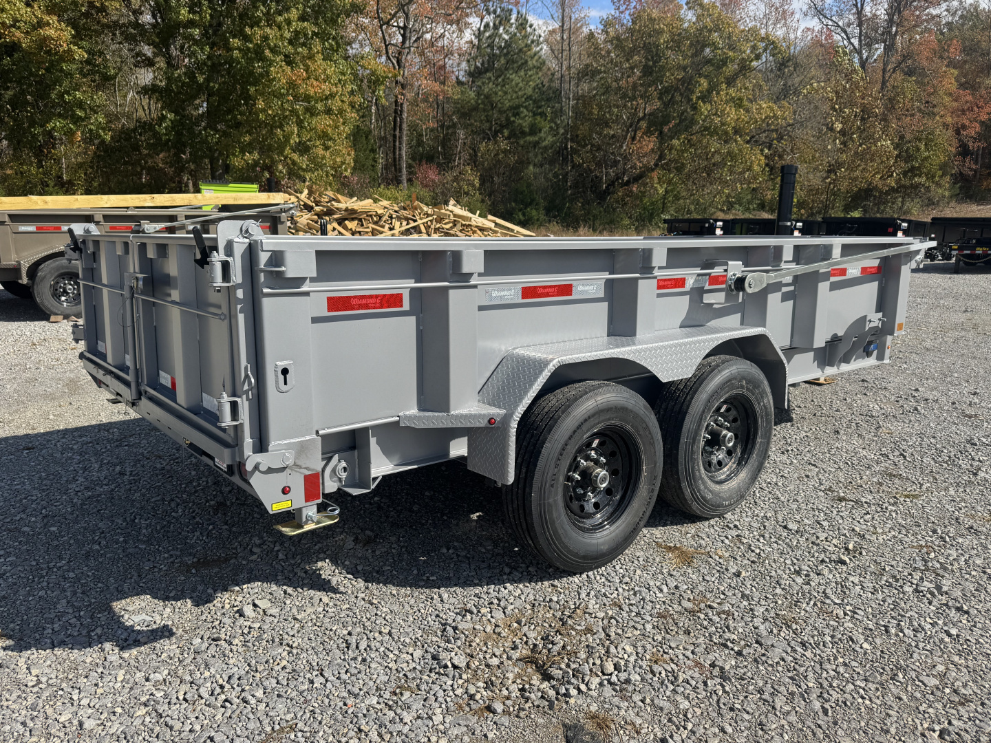 New 2026 Diamond C LPT 207 14’ Dump Trailer, TWO SPEED JACK, 15.4 GVWR