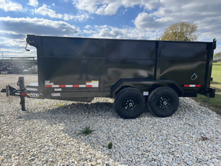 New 2026 H & H Trailers 7x14 High Side Dump Trailer, 14k GVWR