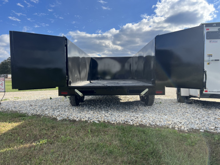 New 2026 H & H Trailers 7x14 High Side Dump Trailer, 14k GVWR