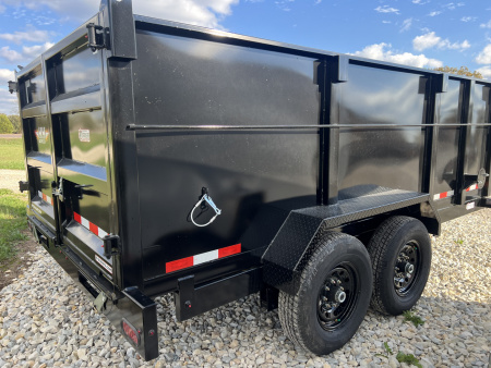 New 2026 H & H Trailers 7x14 High Side Dump Trailer, 14k GVWR