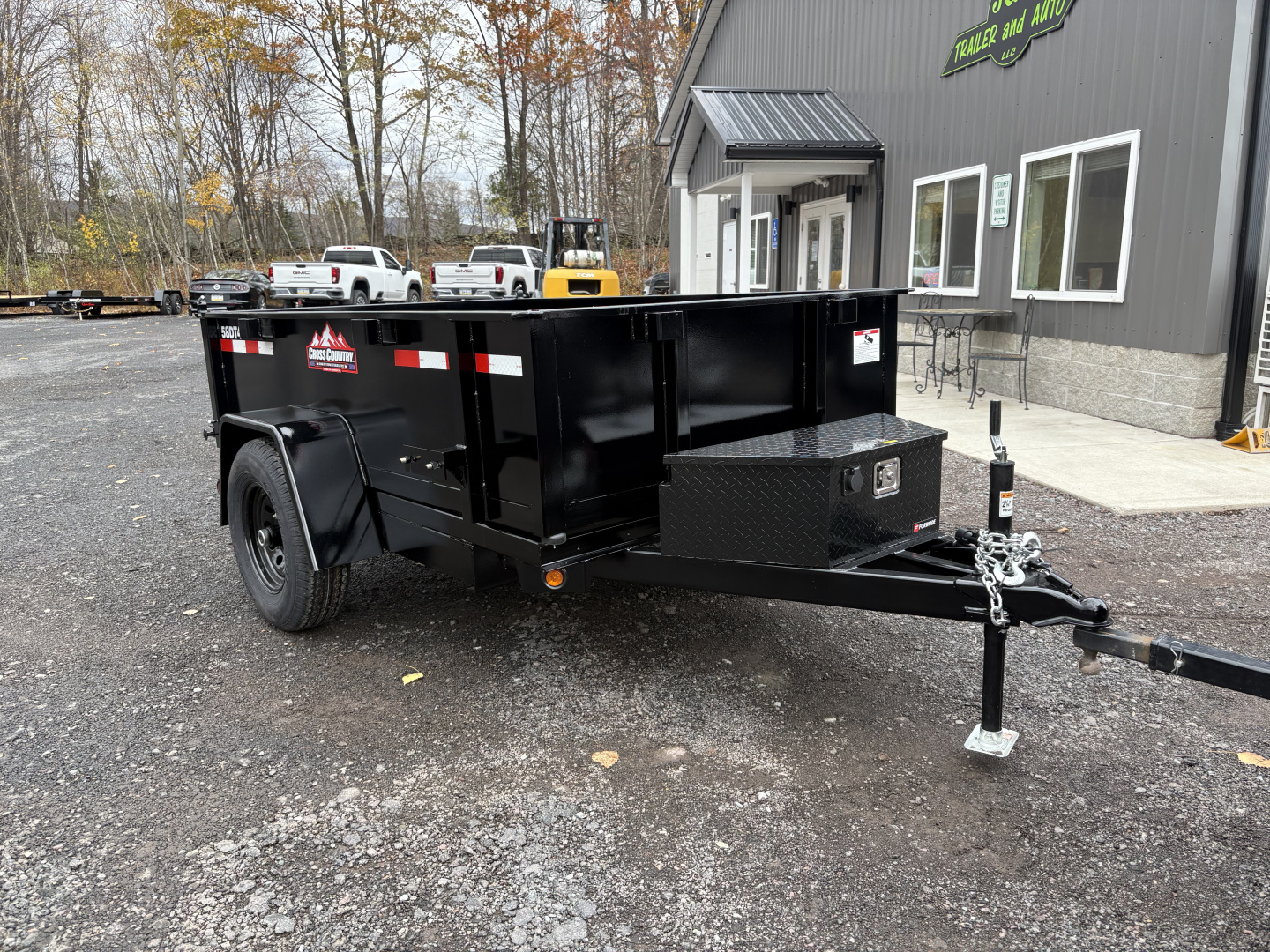 New 2026 Cross Country Manufacturing 5x8 6K Dump Trailer with Standard Tailgate