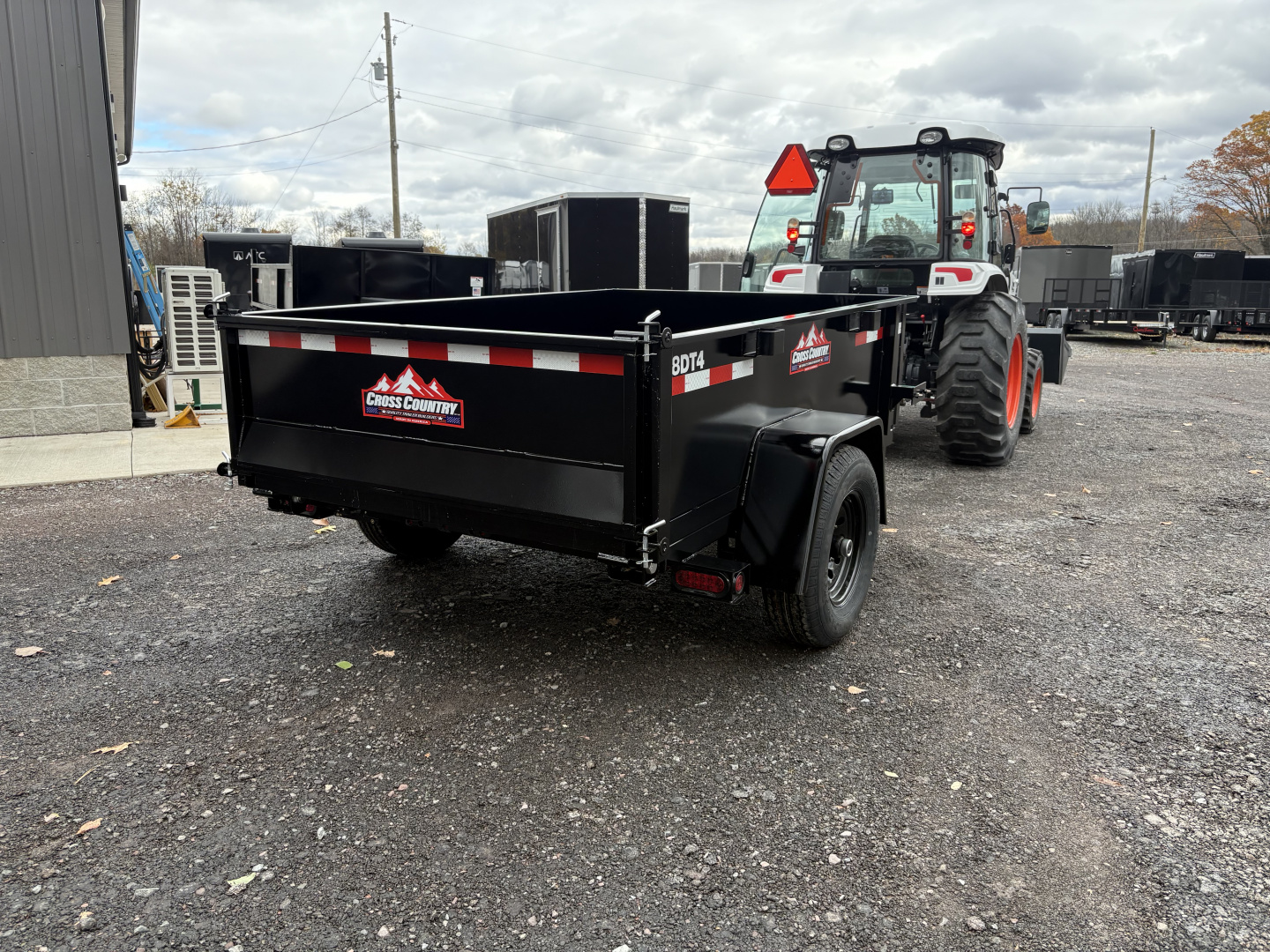 New 2026 Cross Country Manufacturing 5x8 6K Dump Trailer with Standard Tailgate