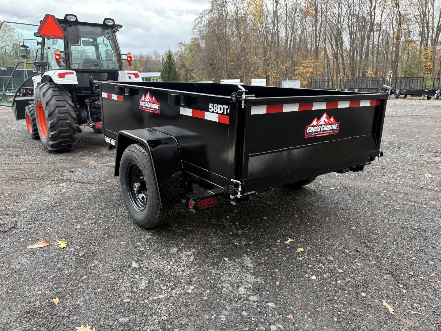 New 2026 Cross Country Manufacturing 5x8 6K Dump Trailer with Standard Tailgate