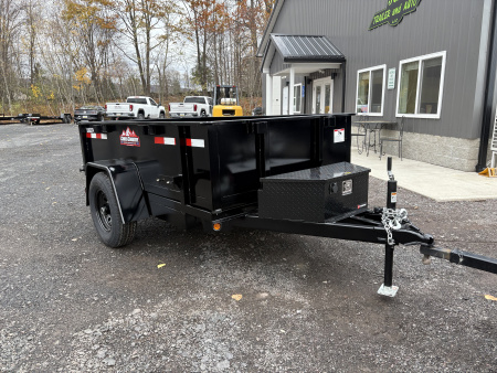 New 2026 Cross Country Manufacturing 5x8 6K Dump Trailer with Standard Tailgate