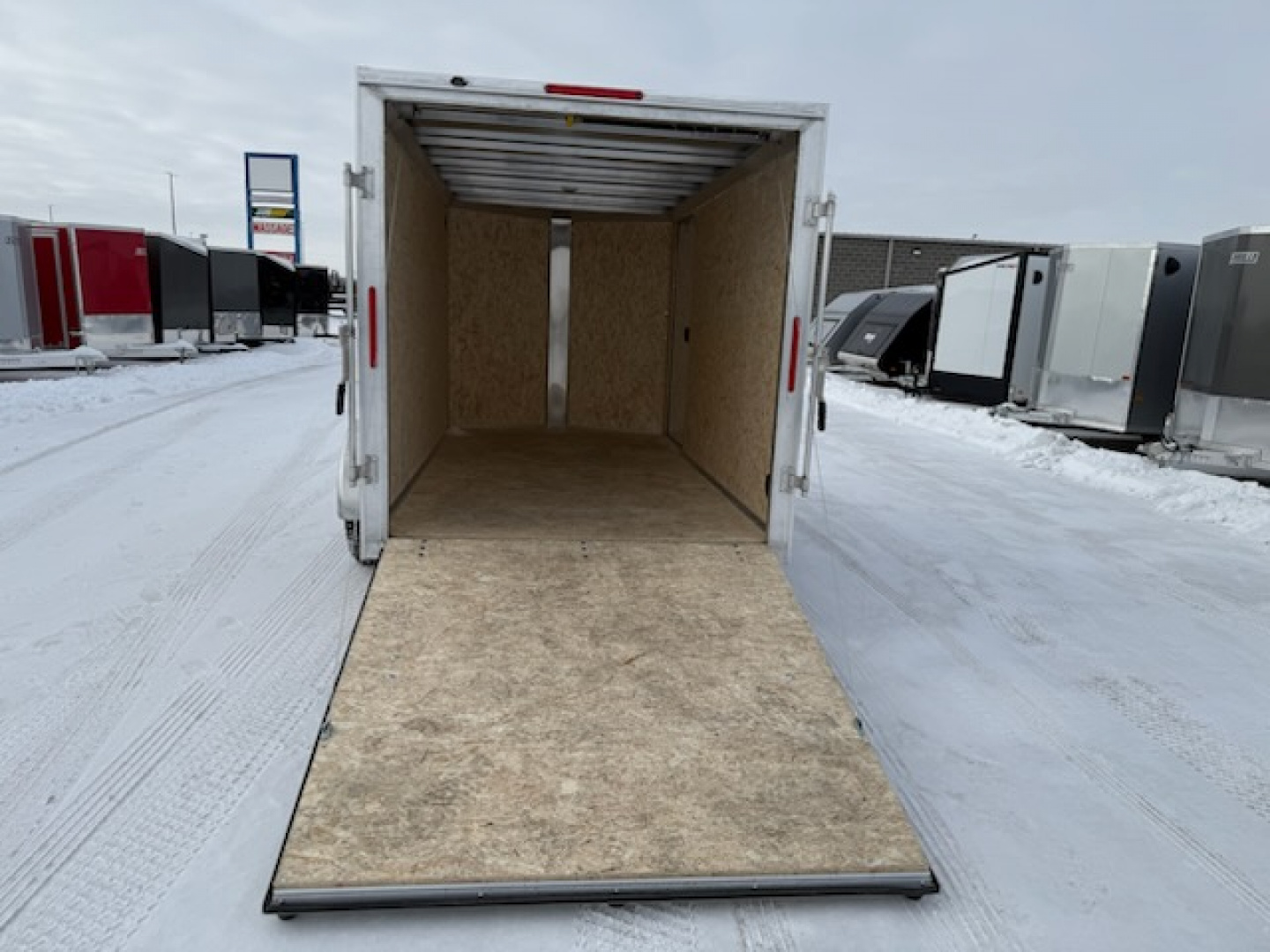 New 2026 E-Z Hauler EZEC 6'X12'SA-XLT Cargo Trailer Rear Ramp