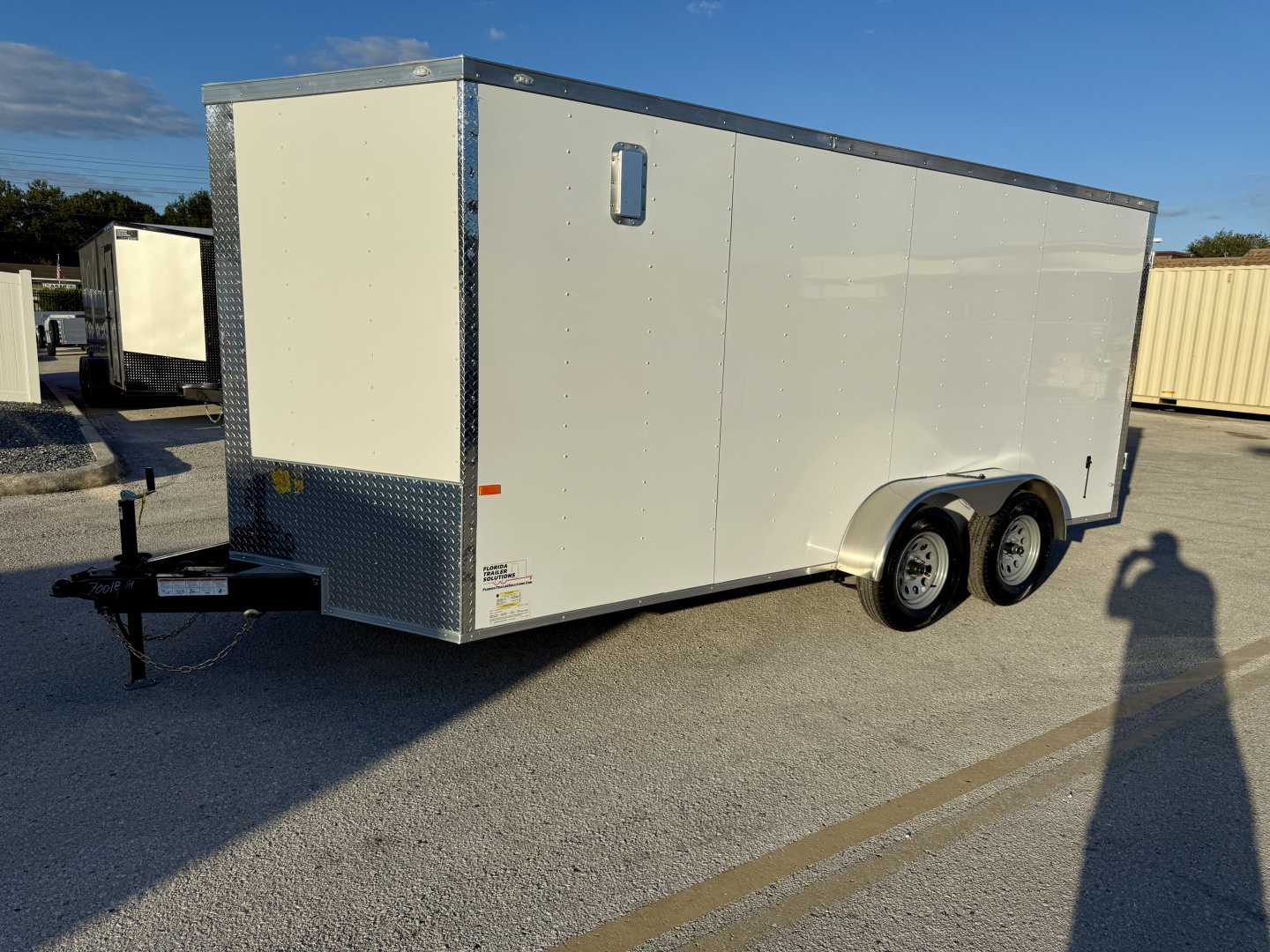 New 2026 Rock Solid Cargo 7x16 Double Rear Door 7K Polycore Cargo / Enclosed Trailer