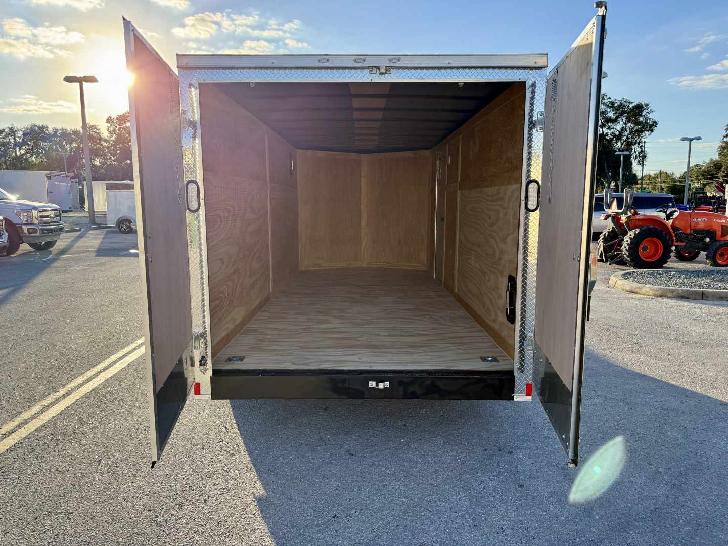 New 2026 Rock Solid Cargo 7x16 Double Rear Door 7K Polycore Cargo / Enclosed Trailer