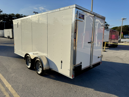 New 2026 Rock Solid Cargo 7x16 Double Rear Door 7K Polycore Cargo / Enclosed Trailer
