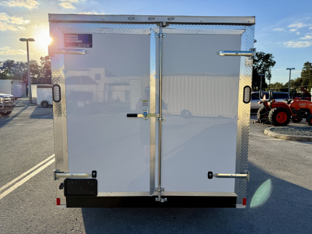 New 2026 Rock Solid Cargo 7x16 Double Rear Door 7K Polycore Cargo / Enclosed Trailer
