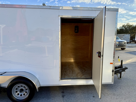 New 2026 Rock Solid Cargo 7x16 Double Rear Door 7K Polycore Cargo / Enclosed Trailer