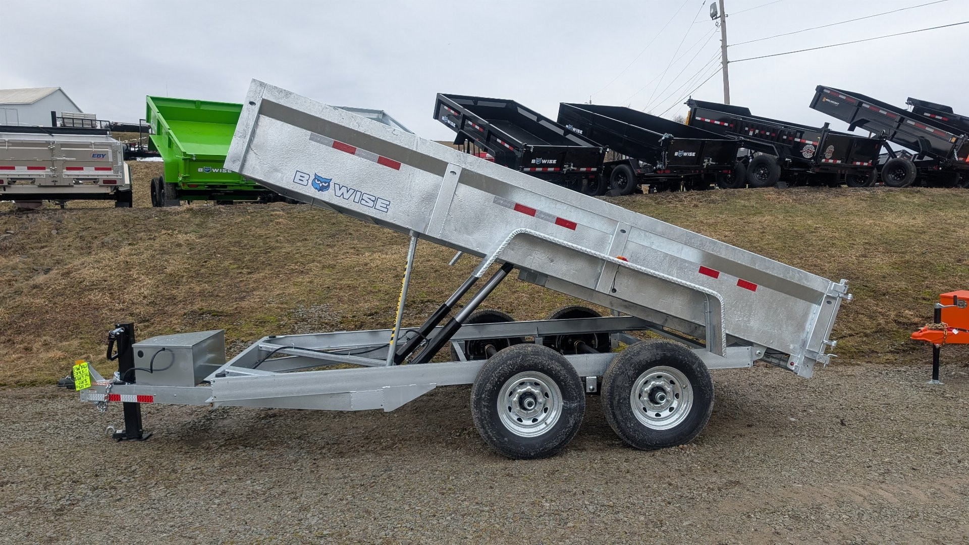 New 2026 BWise 6'9" x 14 HD Lo Pro GALVANIZED Equipment Dump