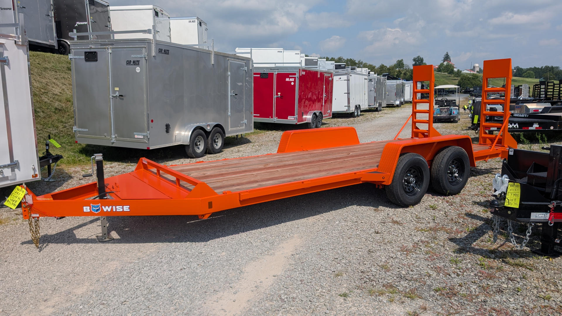 New 2026 BWise 18' Lo Pro Equipment Hauler w/ No Dove (6K AXLES)