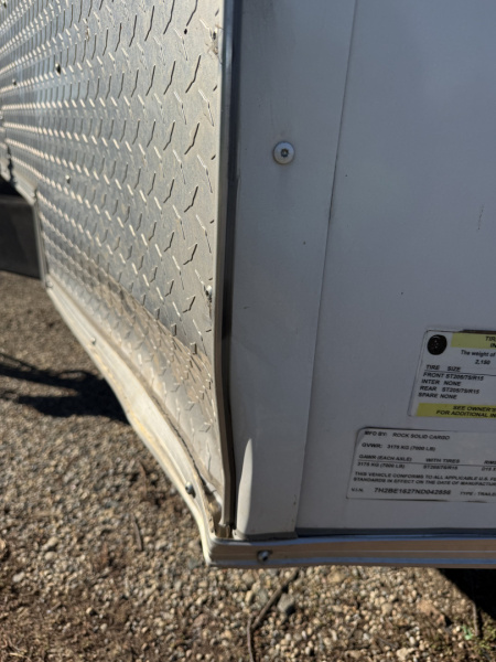 Used 2022 Rock Solid Cargo 7X16 TA Cargo / Enclosed Trailer