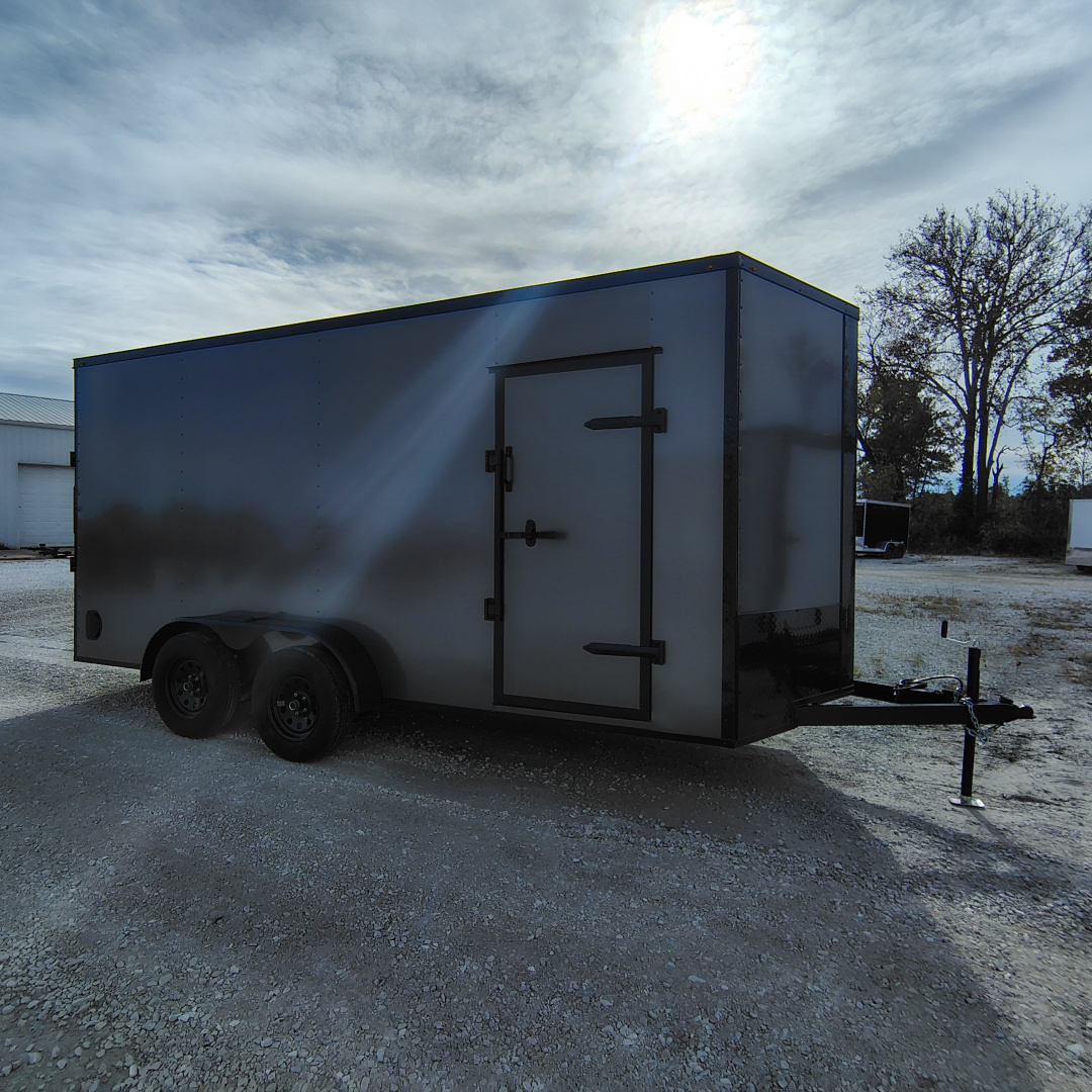 New 2026 Mammoth 7x16 TA Cargo / Enclosed Trailer, 7' interior height , 35k axles, .080 polycore exterior