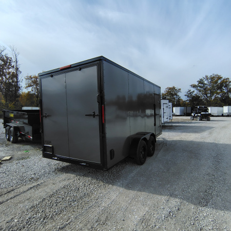 New 2026 Mammoth 7x16 TA Cargo / Enclosed Trailer, 7' interior height , 35k axles, .080 polycore exterior