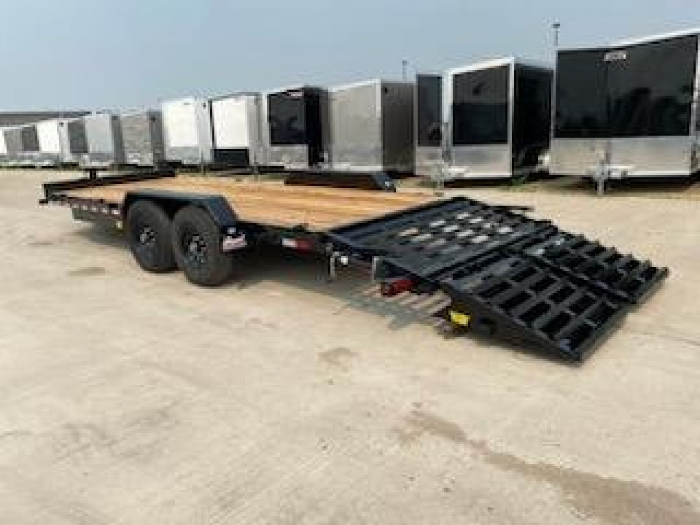 Used 2024 BIG TEX TRAILERS 14ET-20' Flatbed Equipment Trailer