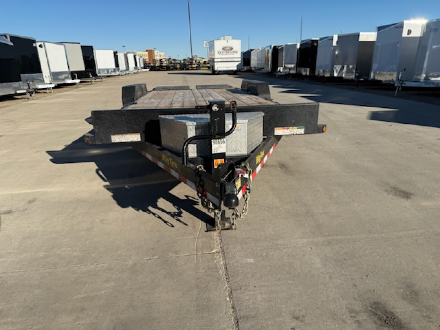 Used 2024 BIG TEX TRAILERS 14ET-20' Flatbed Equipment Trailer