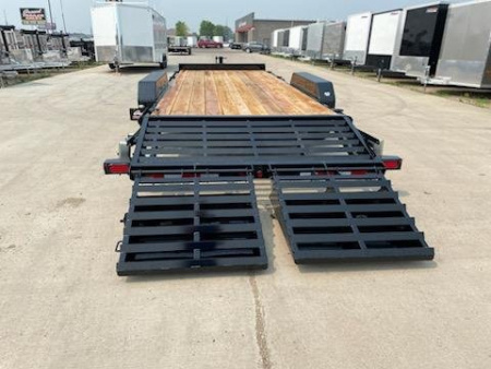Used 2024 BIG TEX TRAILERS 14ET-20' Flatbed Equipment Trailer