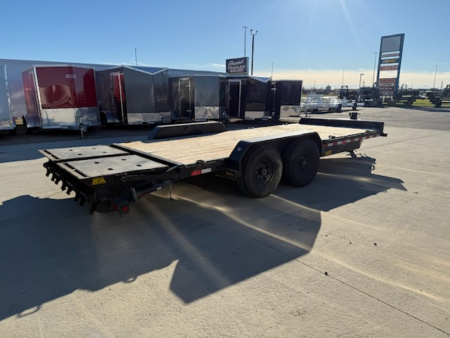 Used 2024 BIG TEX TRAILERS 14ET-20' Flatbed Equipment Trailer