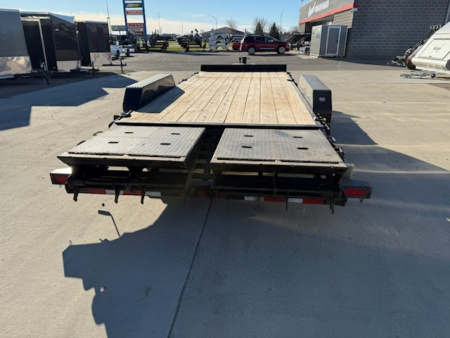 Used 2024 BIG TEX TRAILERS 14ET-20' Flatbed Equipment Trailer