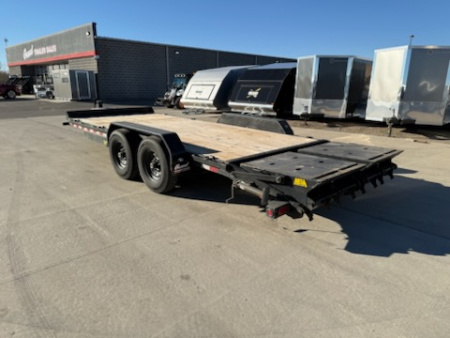 Used 2024 BIG TEX TRAILERS 14ET-20' Flatbed Equipment Trailer