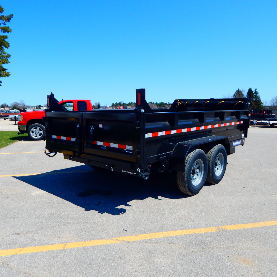 New 2026 Sure-Trac 7x12 14k Telescopic Dump Trailer