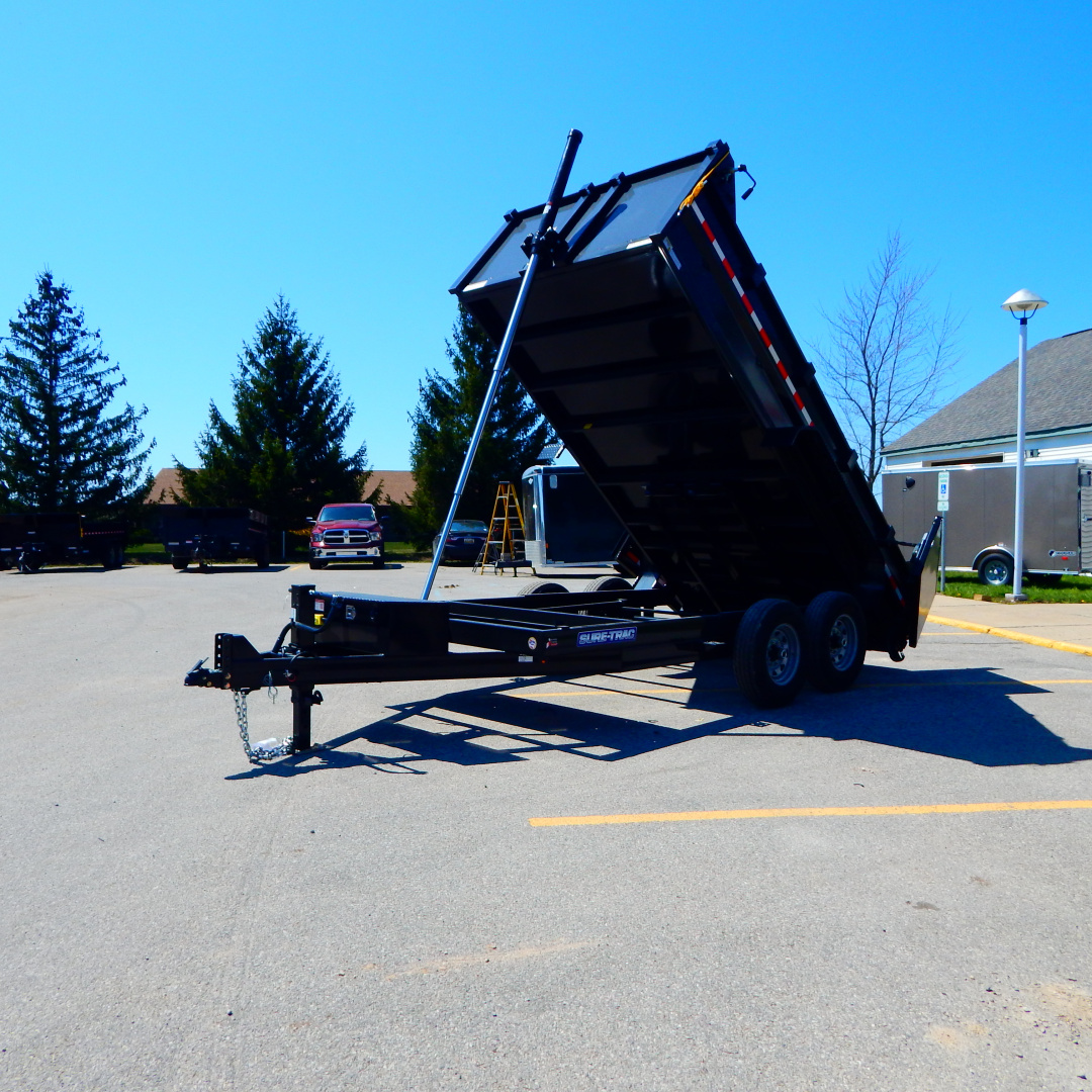 New 2026 Sure-Trac 7x12 14k Telescopic Dump Trailer