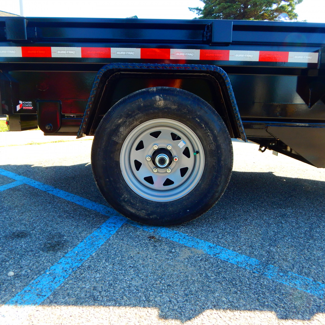New 2026 Sure-Trac 5x8 5k Single Ram Dump Trailer