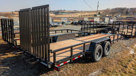 New 2026 BWise 22' HD Lo Pro Equipment Hauler w/ Landscape Gate (14K GVW!!!)