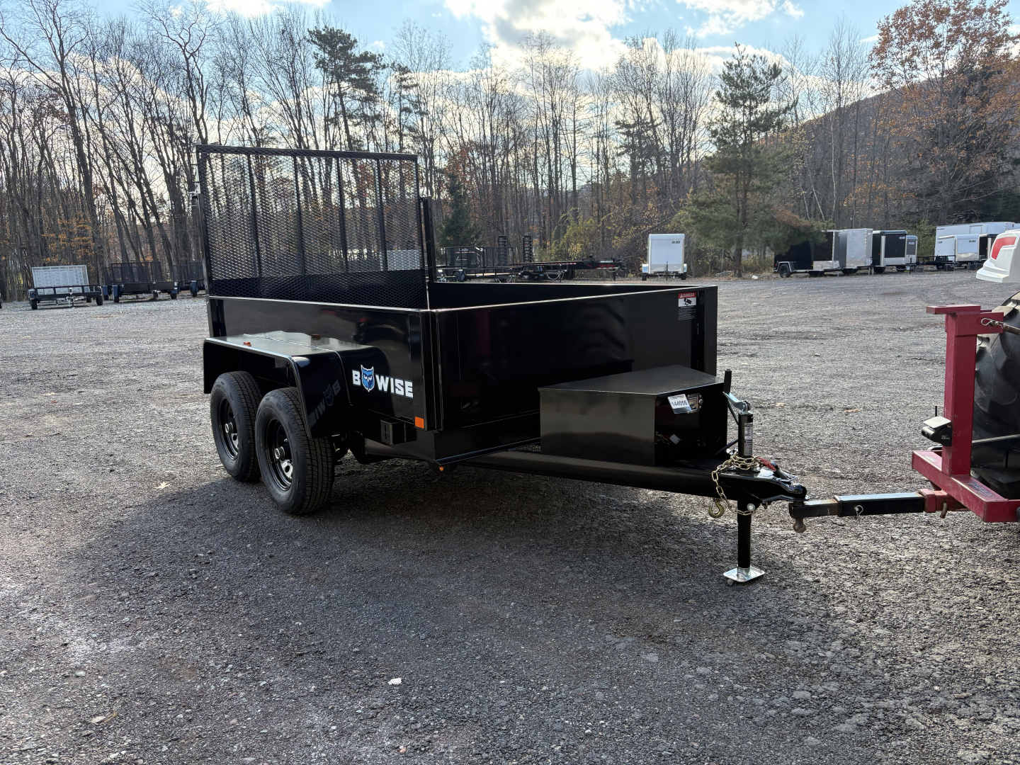 New 2026 BWISE 6x10 10K Dump Trailer with Landscape Gate