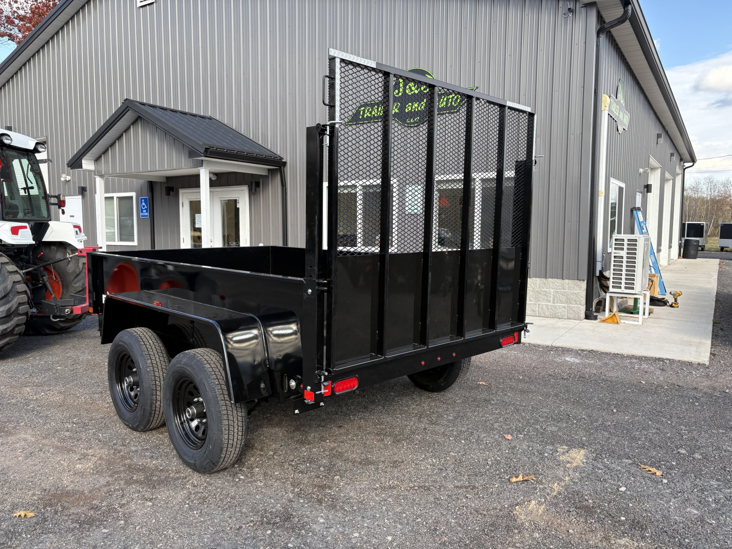 New 2026 BWISE 6x10 10K Dump Trailer with Landscape Gate