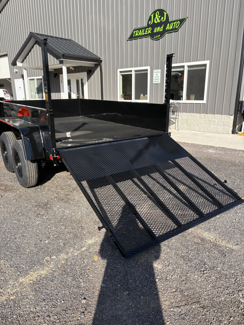 New 2026 BWISE 6x10 10K Dump Trailer with Landscape Gate