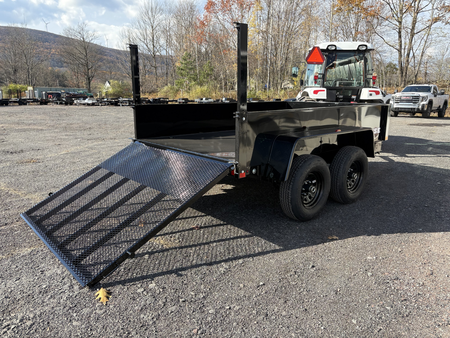 New 2026 BWISE 6x10 10K Dump Trailer with Landscape Gate