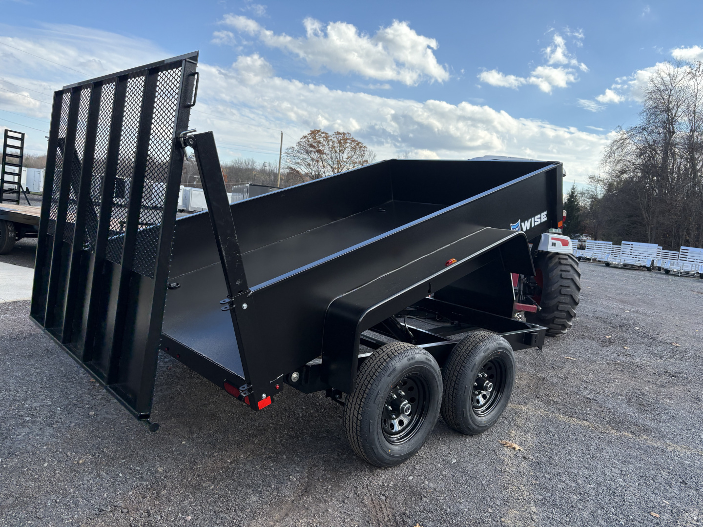 New 2026 BWISE 6x10 10K Dump Trailer with Landscape Gate