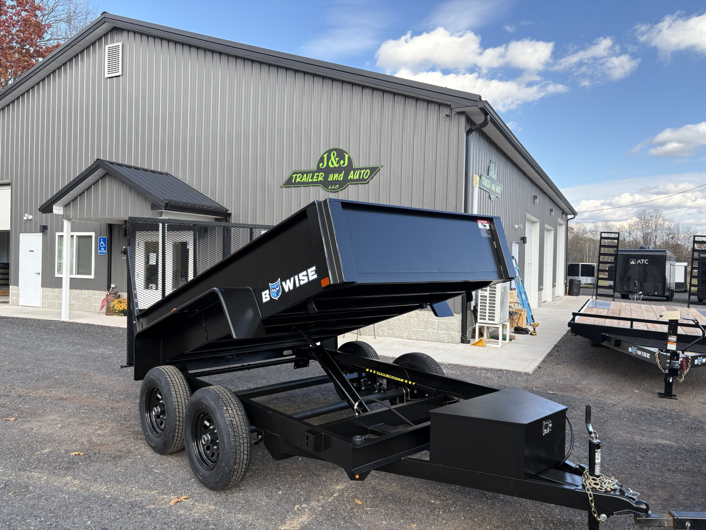 New 2026 BWISE 6x10 10K Dump Trailer with Landscape Gate
